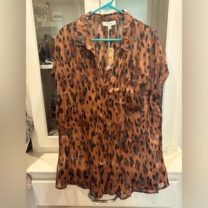 Umgee Leopard print top new with tags